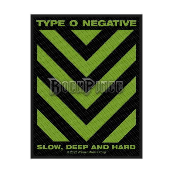 TYPE O NEGATIVE - SLOW, DEEP & HARD - kisfelvarró - SP3198