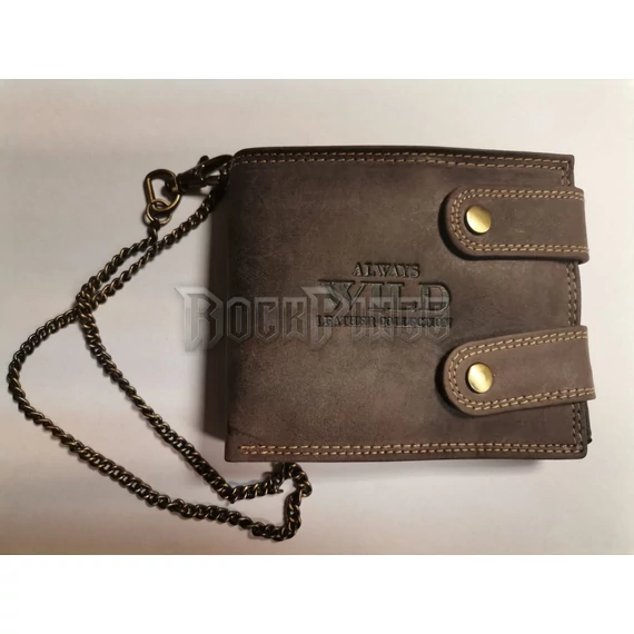 WILD - bőr pénztárca - BARNA