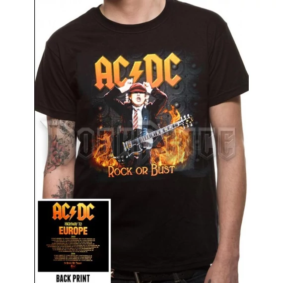 AC/DC - ROCK OR BUST TURN 2015 - 2016  - UNISEX PÓLÓ