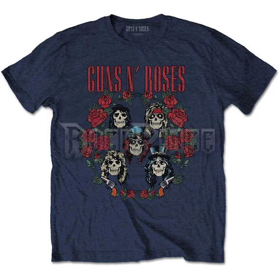 GUNS N' ROSES - SKULLS WREATH - unisex póló - GNRTS116MN