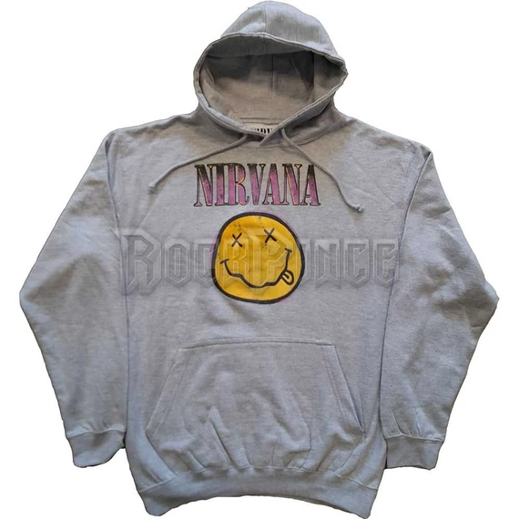 NIRVANA - Xerox Happy Face Pink - unisex kapucnis pulóver - NIRVHD15MG