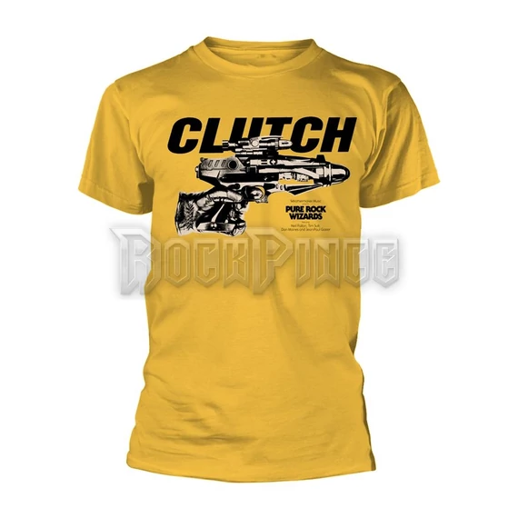 CLUTCH - PURE ROCK WIZARDS (YELLOW) - unisex póló - PH12431