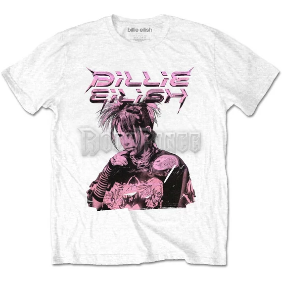 Billie Eilish - Purple Illustration - unisex póló - BILLIETS42MW