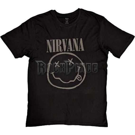 Nirvana - Black Happy Face - unisex póló - NIRVTS73MB