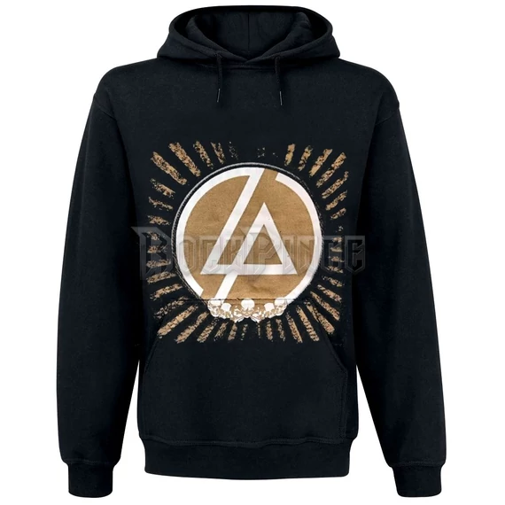 LINKIN PARK - BROWN LOGO - KAPUCNIS PULÓVER