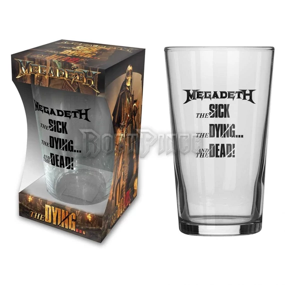 MEGADETH - THE SICK, THE DYING AND THE DEAD - söröspohár - BG114