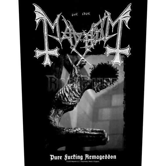 MAYHEM - PURE FUCKING ARMAGEDDON - hátfelvarró - BP1228