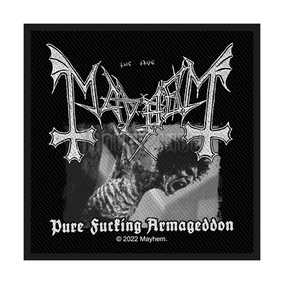 MAYHEM - PURE FUCKING ARMAGEDDON - kisfelvarró - SP3233