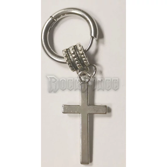 Hoop with Cross - fülbevaló - 1 DB!