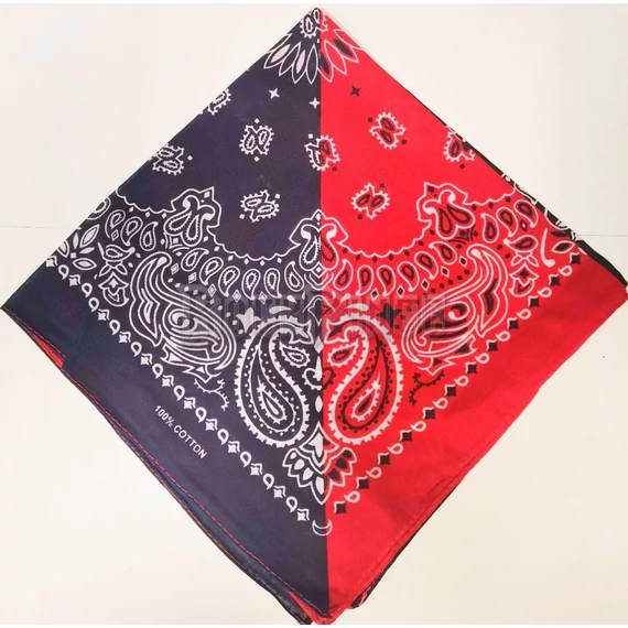 CLASSIC BANDANA - DARK BLUE/RED  - kendő/bandana