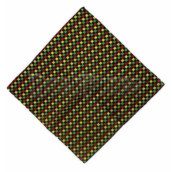 Checkered Bandana Rasta Color - kendő/bandana