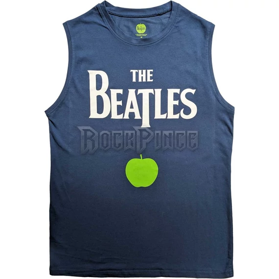 The Beatles - Drop T Logo & Apple - Unisex Ujjatlan Póló - BEATTANK522MD