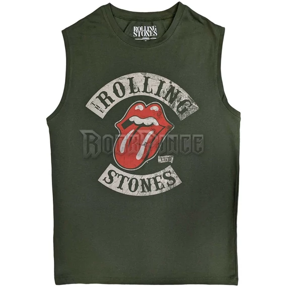 The Rolling Stones - Tour 78 - Unisex Ujjatlan Póló - RSTANK52MGR