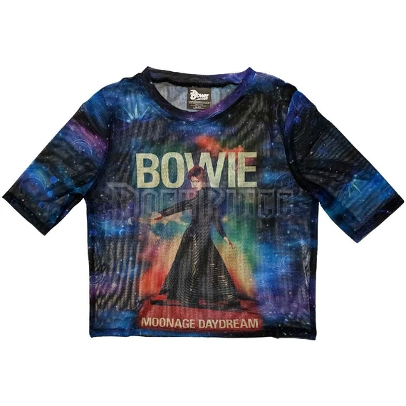 David Bowie - Moonage 11 Fade - női crop top - BOWMCT49LBL