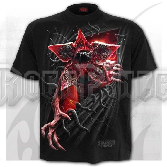 DEMOGORGAN RIP - Front Print T-Shirt Black - G033M121