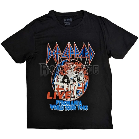 Def Leppard - Pyro World Tour - unisex póló - DEFLTS30MB