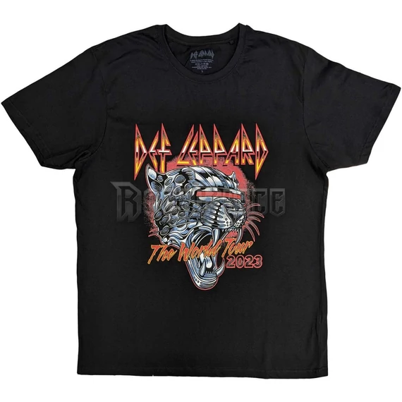 Def Leppard - Tour 2023 - Unisex Póló - DEFLTS28MB