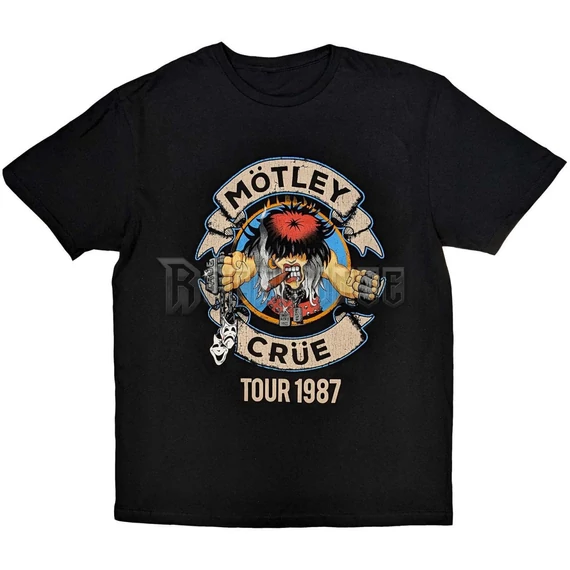 Motley Crue - Girls Girls Girls Tour '87 - Unisex Póló - MOTTEE51MB