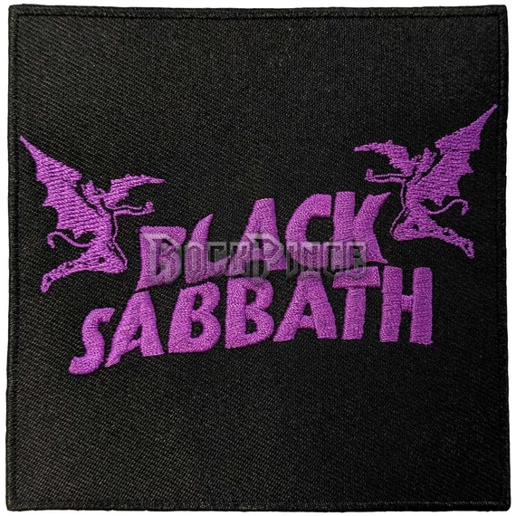 Black Sabbath - Wavy Logo & Daemons - kisfelvarró - BSPAT06