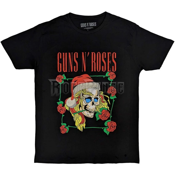 Guns N' Roses - Holiday Skull - Unisex Póló - GNRTS140MB