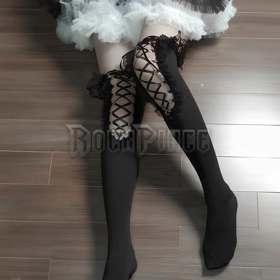 GOTHIC DOLL - női zokni 303BK