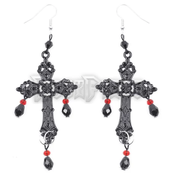 ROMANTIC CROSS EARRINGS - FÜLBEVALÓ - AER001