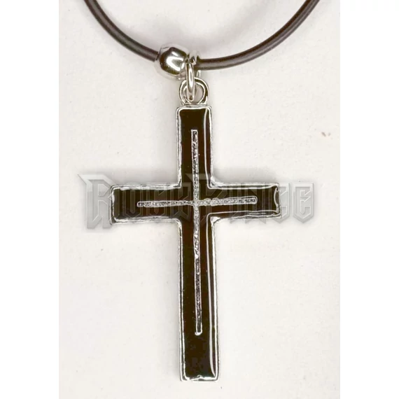 PLAIN BLACK CROSS - NYAKLÁNC