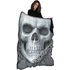 SOLEMN SKULL - Fleece Blanket with Double Sided Print - S012A501