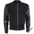 URBAN FASHION - Bomber Jacket with PU Leather Sleeves (Plain) - P004M655
