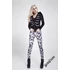 SKULLS - leggings K-259/BK