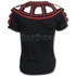 VAMP - Red Web Neck Cap Sleeve Top Black (Plain) - D096F716