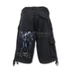 NIGHT WALKERS - Vintage Cargo Shorts Black (Plain) - K028M701