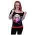 HARLEY QUINN - MAD LOVE - 2in1 Red Ripped Top Black (Plain) - G412F711