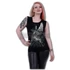 CELESTIAL - Gathered Shoulder Slant Vest Black - L054G072