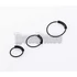 Black Continuous Hoop Ring - piercing