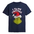 GRINCH, THE - I HATE XMAS (NAVY) - XYZW201303 - Unisex póló