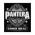 PANTERA - STRONGER THAN ALL - kisfelvarró - SPR2752