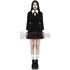 WEDNESDAY ADDAMS HEARTS - ruha WQ-474/BK-WH-HEART