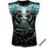 FLAMING SPINE - Allover Sleeveless T-Shirt Black - W016M003