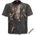 ZOMBIE WRAP - Allover T-Shirt Black - W028M105