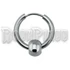 Silver Ball Detail Hoop - fülbevaló/piercing / 1 db