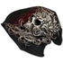 SKULL SHOULDER WRAP - Light Cotton Beanies Black - W033A801