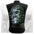 RIDDLER - GLOW IN THE DARK LOGO - Sleeveless Stone Washed Worker Black - G428M602